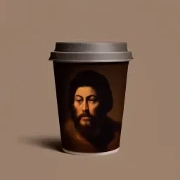 A steaming cup of coffee